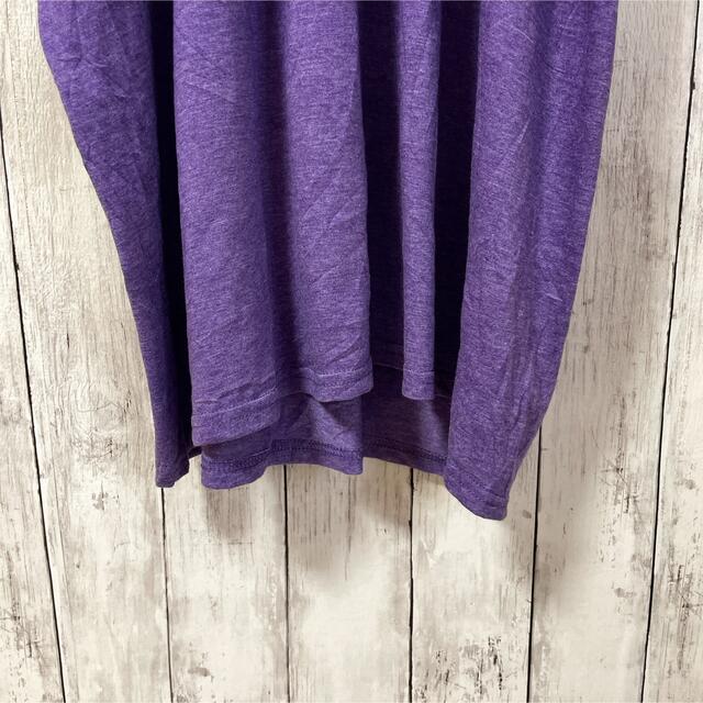 Anvil(アンビル)の超ビッグ‼︎ 2XL オーバーサイズ バックプリント 紫 パープル 軽量 古着 メンズのトップス(Tシャツ/カットソー(半袖/袖なし))の商品写真