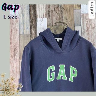 ギャップ(GAP)のGap ギャップ レディース パーカー ビッグロゴ L(パーカー)