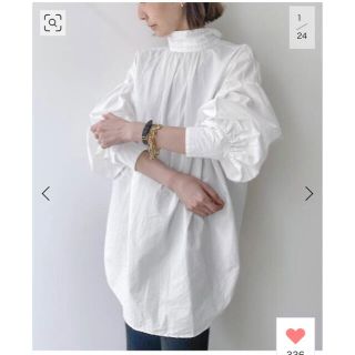 アパルトモンドゥーズィエムクラス(L'Appartement DEUXIEME CLASSE)のGOOD GRIEF!/グッドグリーフ】Gather Blouse(シャツ/ブラウス(長袖/七分))