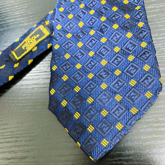希少】FENDI ズッカ柄 ネクタイ ズッキーノ ロゴ 高級シルク 総柄