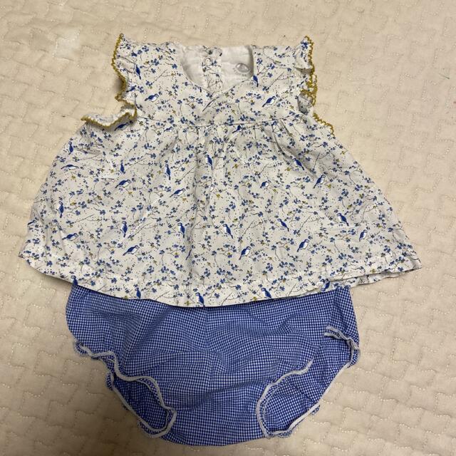 プチバトー 小鳥柄ブラウス ブルマ | フリマアプリ ラクマ