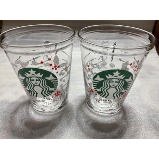 スターバックスコーヒー(Starbucks Coffee)の２個セット★スターバックス★コレクタブルコールドカップグラス☆コーヒーチェリー(グラス/カップ)