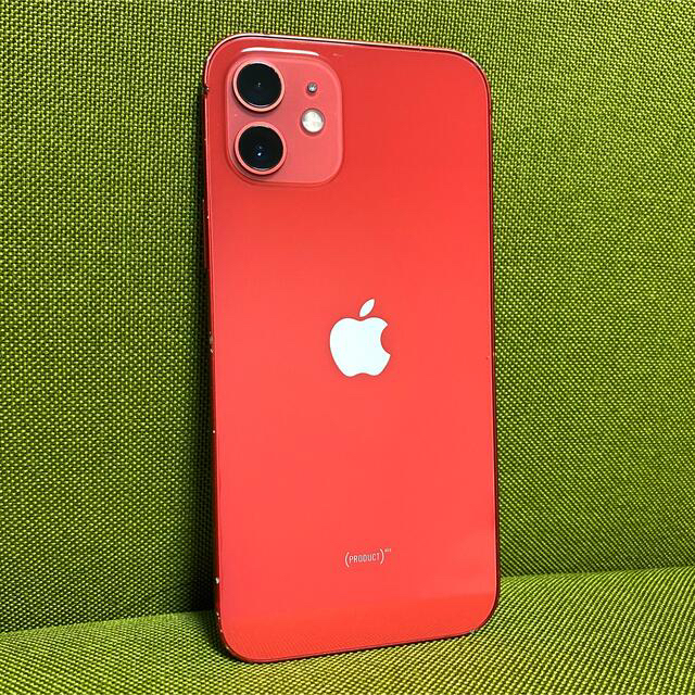 iPhone(アイフォーン)のiPhone 12 レッド　64GB スマホ/家電/カメラのスマートフォン/携帯電話(スマートフォン本体)の商品写真