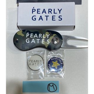 パーリーゲイツ(PEARLY GATES)のM マーカー付PEARLYGATESパーリーゲイツグリーンフォーク迷彩柄カモフラ(その他)