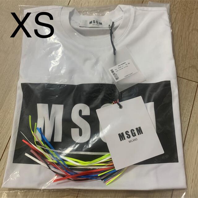 安い割引 MSGM - MSGM レディース ボックスロゴTシャツ Tシャツ(半袖+袖なし)