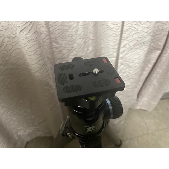 Manfrotto(マンフロット)のleofoto ls323c 三脚 ＋ Sirui 自由雲台 スマホ/家電/カメラのカメラ(ミラーレス一眼)の商品写真