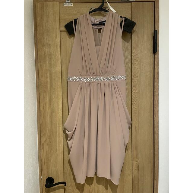 INDIVI(インディヴィ)のパーティードレス　ピンク レディースのフォーマル/ドレス(ミディアムドレス)の商品写真