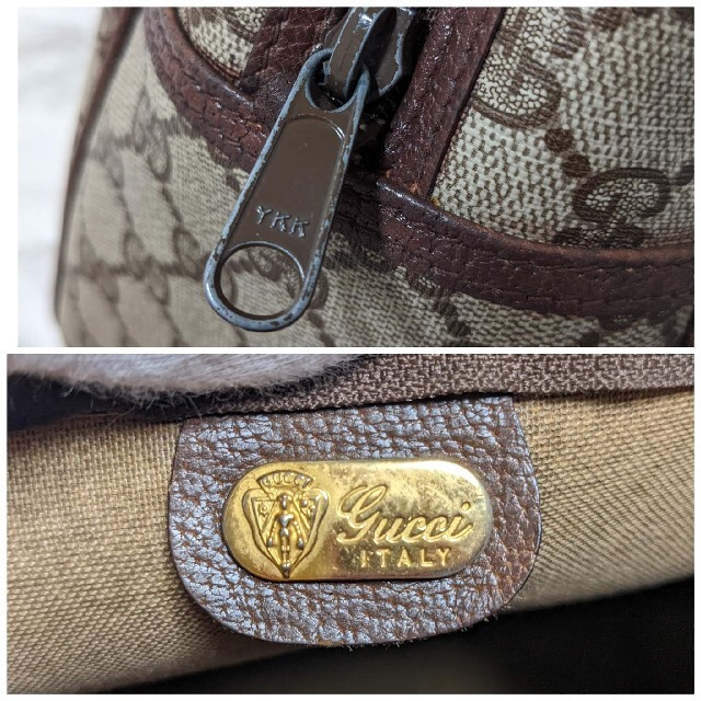 ンスしてあ Gucci - GUCCI オールドグッチ GG柄 PVCレザー ボストン