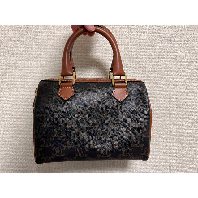 競売 celine - スモールボストン / トリオンフキャンバス&カーフ