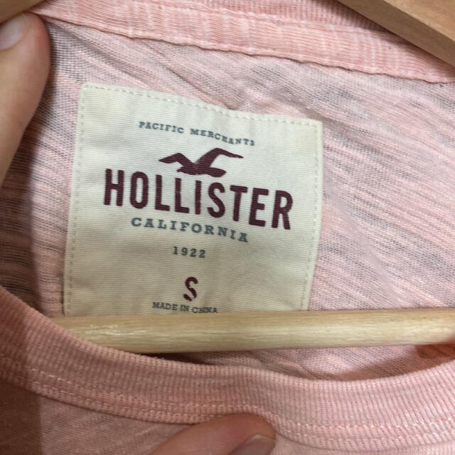 Hollister(ホリスター)のHOLLISTER_Tシャツ_Sサイズ_ピンク メンズのトップス(Tシャツ/カットソー(半袖/袖なし))の商品写真