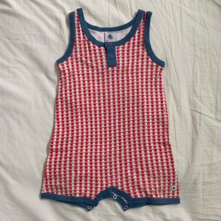 プチバトー(PETIT BATEAU)のプチバトー タンクトップロンパース 12M74cm(ロンパース)