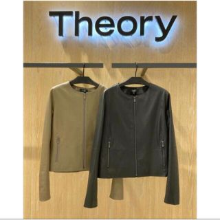 セオリー(theory)のTheory 21ss ノーカラーレザージャケット(ライダースジャケット)