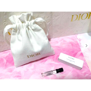 Christian Dior - メゾン クリスチャン ディオール ラッキー 2mlホワイト 巾着 2点セット