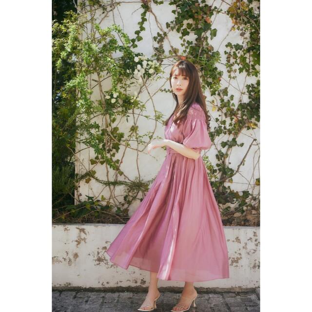 Her lip to(ハーリップトゥ)のHer lip to ❤︎ Airy Volume Sleeve Dress レディースのワンピース(ロングワンピース/マキシワンピース)の商品写真