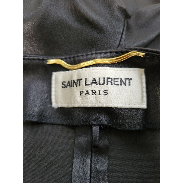 Saint Laurent(サンローラン)の極美品 サンローラン ストレッチスキニー レザーパンツ 36 レディースのパンツ(その他)の商品写真