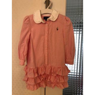 ポロラルフローレン(POLO RALPH LAUREN)のラルフローレン ワンピース　ピンク　フリル　女の子(ワンピース)