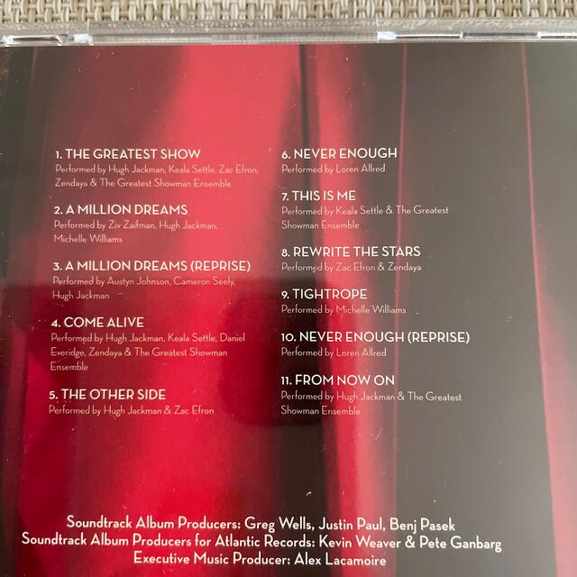 グレイテストショーマン サウンドトラックCD エンタメ/ホビーのCD(映画音楽)の商品写真