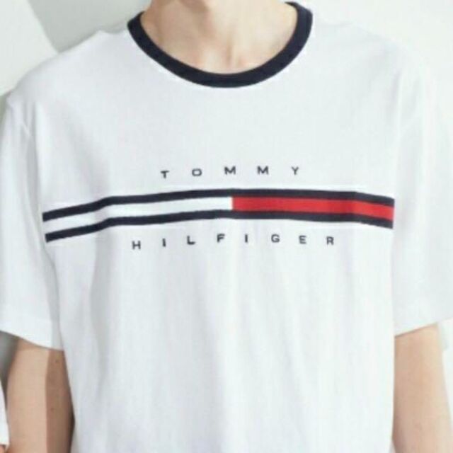 TOMMY HILFIGER(トミーヒルフィガー)のTOMMY HILFIGER オンライン限定ボックスロゴTシャツ Lサイズ メンズのトップス(Tシャツ/カットソー(半袖/袖なし))の商品写真