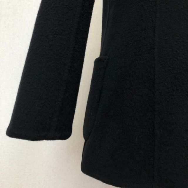 ツモリチサト ステンカラーコート スプリングコート ジャケット 毛95％ 黒 M