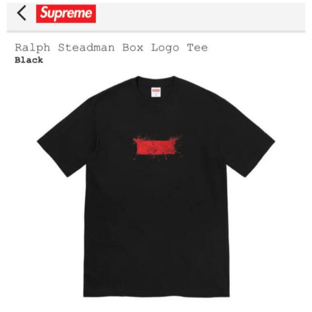 blackブラックサイズSupreme Ralph Steadman Box Logo Tee L