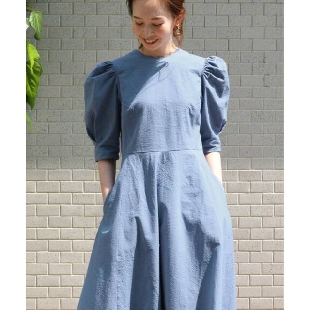超美品Takako Shirasawa×IENAサッカーフレアワンピース S34