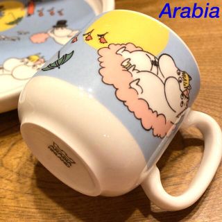 アラビア(ARABIA)の激レア❣️Arabia 廃盤　ムーミンマグ フライングムーミン　チルドレン　マグ(食器)