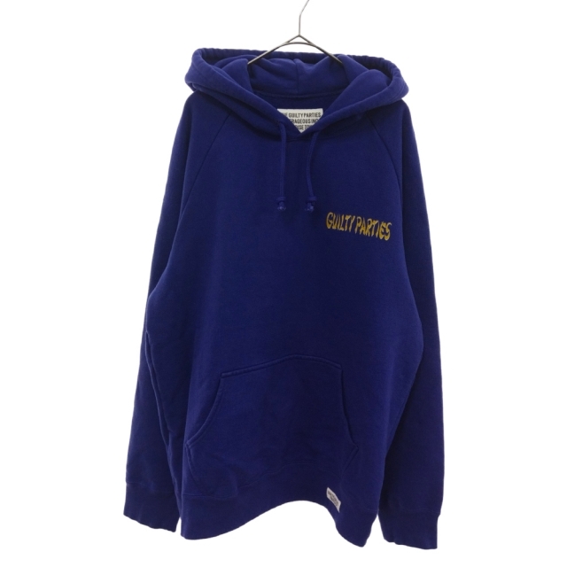 WACKO MARIA ワコマリア 21AW WASHED HEAVY WEIGHT PULLOVER HOODED SWEAT SHIRT プリント プルオーバーパーカー パープル