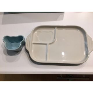 ルクルーゼ(LE CREUSET)の新品未使用 ル・クルーゼ ベビー食器(離乳食器セット)