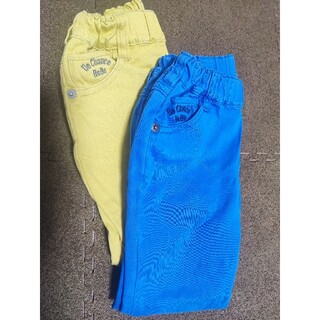 ベベ(BeBe)のBeBe　パンツ　100cm　黄色と青の2本セット(パンツ/スパッツ)