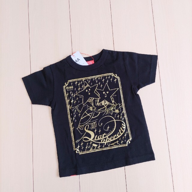 OJICO(オジコ)の新品未使用タグ付き　OJICO  4A　ブラック　Ｔシャツ　半袖　星 キッズ/ベビー/マタニティのキッズ服男の子用(90cm~)(Tシャツ/カットソー)の商品写真