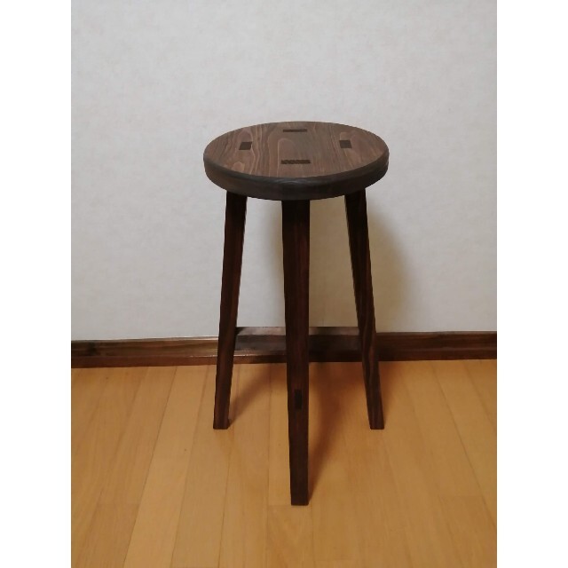 木製スツール 高さ58cm 丸椅子 stool - スツール