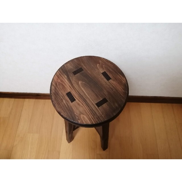 木製スツール　高さ58cm　丸椅子　stool インテリア/住まい/日用品の椅子/チェア(スツール)の商品写真