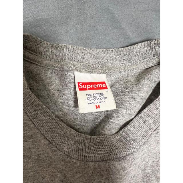 supreme nas tee グレー　M