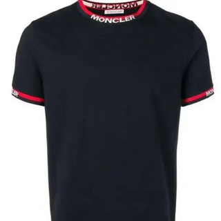 正規品 モンクレール 半袖シャツ ポロシャツ ネイビー サイズXS ストレッチ