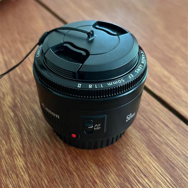 Canon(キヤノン)の☆じゅん様専用　canon lens EF 50mm f1.8 Ⅱ 単焦点 スマホ/家電/カメラのカメラ(レンズ(単焦点))の商品写真