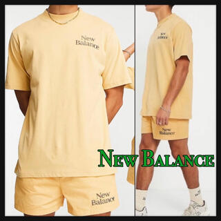 New Balance - 【タグ付き上下set  S】New Blance ロゴ刺繍 Tシャツ+パンツ