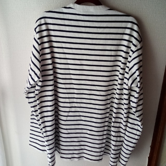 UNIQLO(ユニクロ)のユニクロ　ボーダー　長袖　カットソー　XL メンズのトップス(Tシャツ/カットソー(七分/長袖))の商品写真