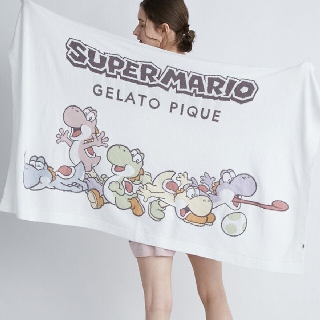 gelato pique(ジェラートピケ)のヨッシージャガードブランケット【SUPER MARIO meets GELATO レディースのファッション小物(その他)の商品写真