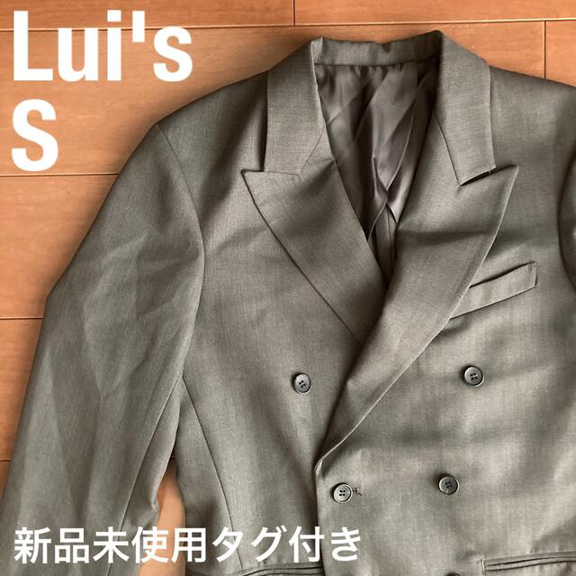 メガネ出品中の新品未使用品新品未使用タグ付き Lui's ダブルジャケット グレー