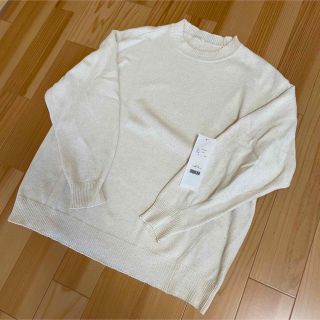 コモリ(COMOLI)のCOMOLI 21SS インディゴクルーネックニット ポプリンシャツ(ニット/セーター)