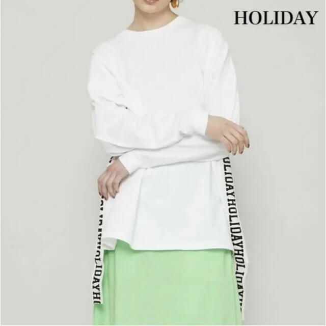 holiday(ホリデイ)のHOLIDAY  SUPER FINE DRY MINI DRESS レディースのトップス(Tシャツ(長袖/七分))の商品写真