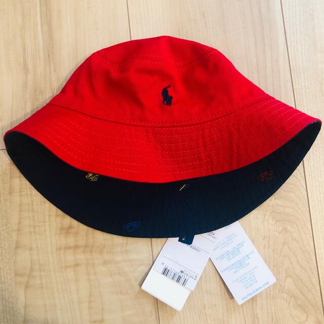 POLO RALPH LAUREN(ポロラルフローレン)の【新品タグ付き】ラルフローレン リバーシブルハット キッズ キッズ/ベビー/マタニティのこども用ファッション小物(帽子)の商品写真