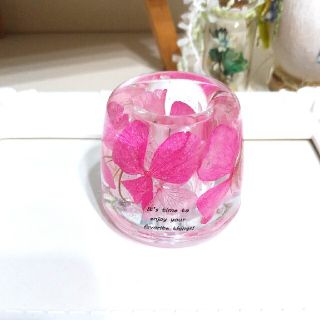 たしろ屋 NO.460 ピンク系英字メッセージin✨固まるハーバリウムペン ...