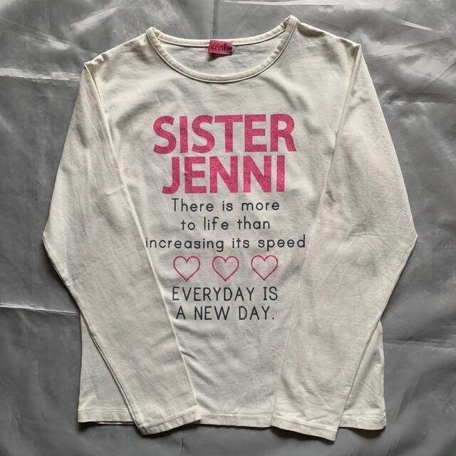 JENNI(ジェニィ)のシスタージェニィ　長袖カットソー　160 キッズ/ベビー/マタニティのキッズ服女の子用(90cm~)(Tシャツ/カットソー)の商品写真