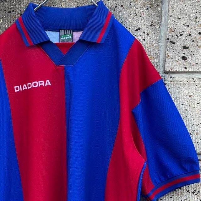 DIADORA(ディアドラ)のDIADORA ディアドラ 90's ボローニャ風 ゲームシャツ スポーツ/アウトドアのサッカー/フットサル(ウェア)の商品写真