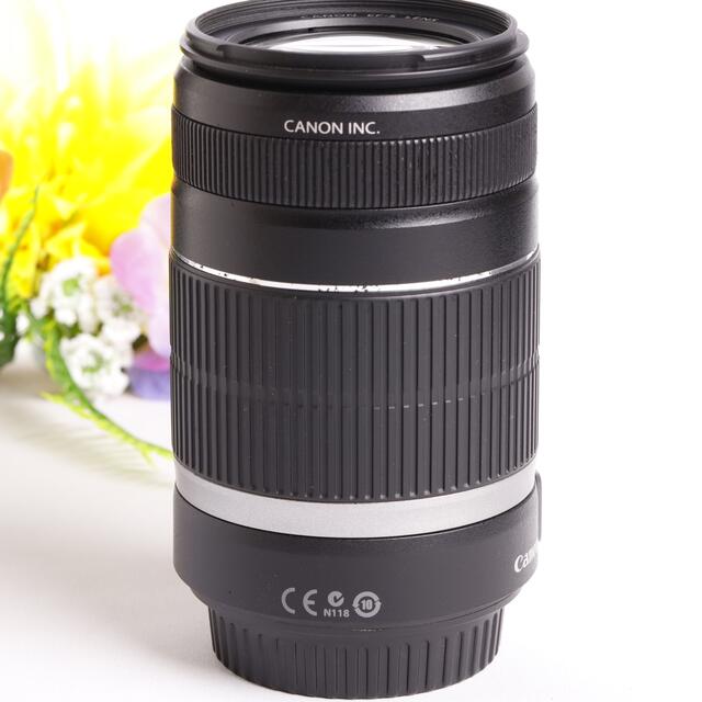 Canon(キヤノン)のキャノン望遠レンズ⭐️EF-S 55-250mm手ブレ補正つき⭐️ スマホ/家電/カメラのカメラ(レンズ(ズーム))の商品写真