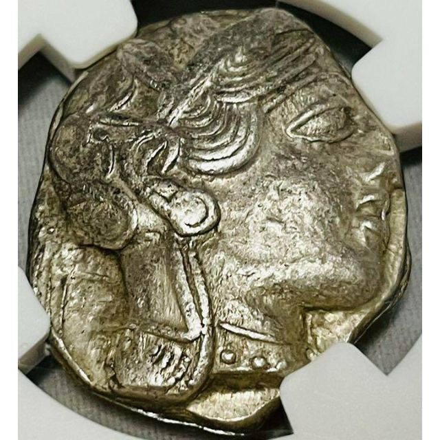 古代ギリシャ テトラドラクマ ふくろう銀貨 NGC ChAU BC440-04