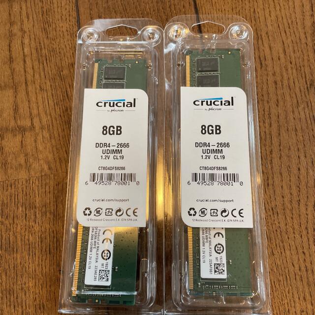 crucial 8g×2枚　CT8G4DFS8266