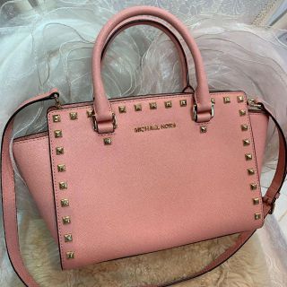 マイケルコース(Michael Kors)の☆超美品☆マイケルコース セルマ 2WAYバッグ ライトピンク(ショルダーバッグ)