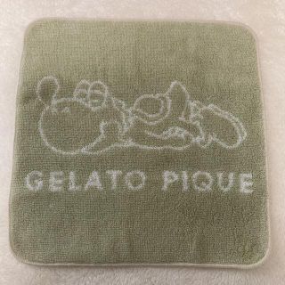 ジェラートピケ(gelato pique)のジェラート ピケ【スーパーマリオ】ヨッシーハンドタオル(ハンカチ)